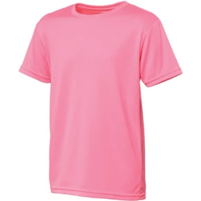 Image of AWD Just Cool Kids Breathable T Shirt Electric Pink 12/13 Years