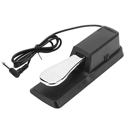 Image of Keyboard Pedal, Rustproof High Tenacity Sustain Foot Pedal Polishing Antiskid for Piano