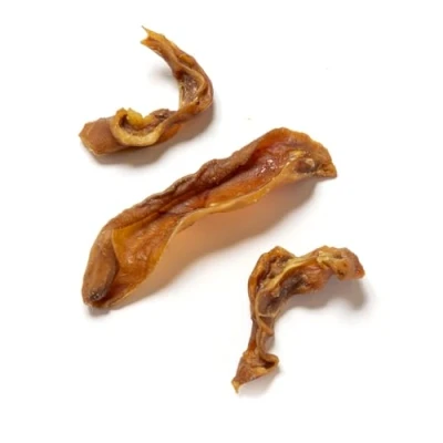 Image of Natural Treats Pig Ear Strips for Dogs (1kg)100% Long Lasting High Protein Healthy Dog Chew