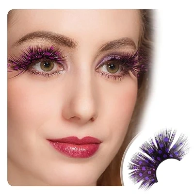Image of Dorisue Maleficent Sleeping Beauty Purple eyelashes colored Shiny Long and Thick False Extension Evil Queen