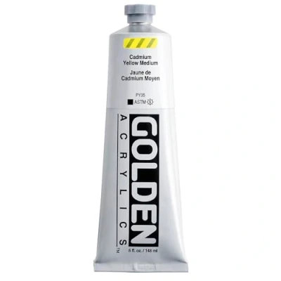 Image of Golden Acrylic : 150ml Heavy Body CADMIUM Pure YELLOW MEDIUM