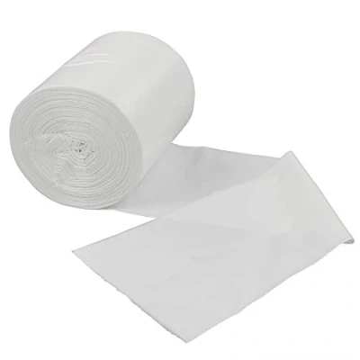 Image of Sandmovie 30 L White Trash Bin Liners, Garbage Bags, Waste 105 Counts