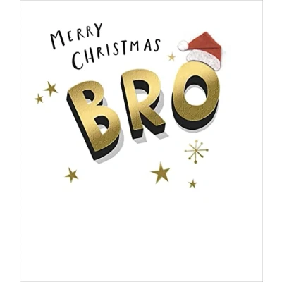 Image of Merry Christmas Bro Special Greeting Card Xmas Cards 671028