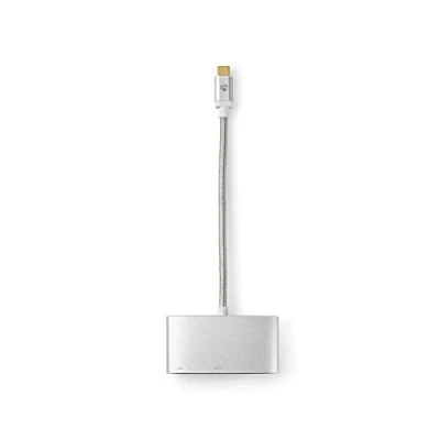 Image of Nedis USB Type C Multi Adapter Cable Male A Female HDMIª output + 0.2 m Aluminium