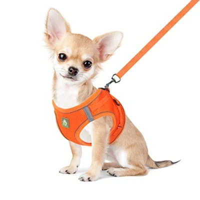 Image of FEimaX Cat Harness and Leash Set for Escape Proof Walking, No Pull Reflective Soft Mesh Puppy Step in Vest Adjustable Car Small Dogs Cats Animals