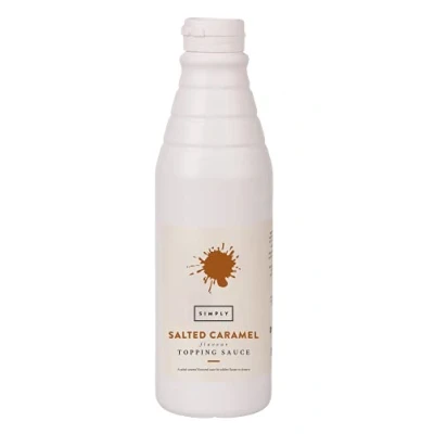 Image of Simply Salted Caramel Topping Sauce, Ready to Use Dessert Sauce for Ice Cream, Waffles, Pancakes, Coffee &amp; Milkshakes (1 kg)