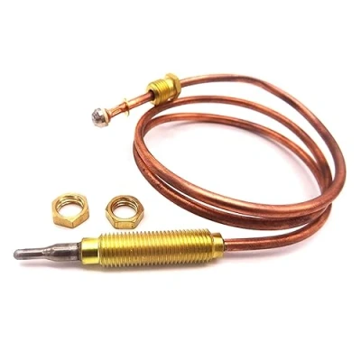 Image of MESNI Universal Gas thermocouple 600mm Used on BBQ grill or fire pit heater M8x1 end nut and head tip