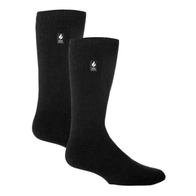 Image of HEAT HOLDERS 2 Pack Mens Thermal Socks Winter Warm Original Thick Fleece Insulated (6 11, Black)