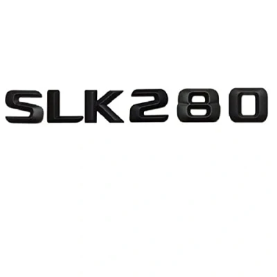 Image of Matt Black &quot; SLK 280&quot; Car Trunk Rear Letters Words Number Badge Emblem Decal Sticker Fit For Mercedes Benz Class SLK280