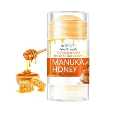 Image of Manuka Honey Heel and Elbow Cream Stick, Cracked Repair Balm for Heels &amp; Feet, Moisturizing Exfoliating Care Dry, Rough Skin, Softening Callus Remover