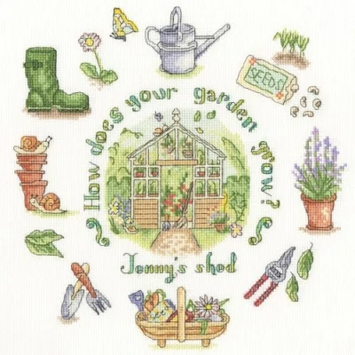 Image of Bothy Threads Counted Cross Stitch Kit How Does Your Garden Grow?