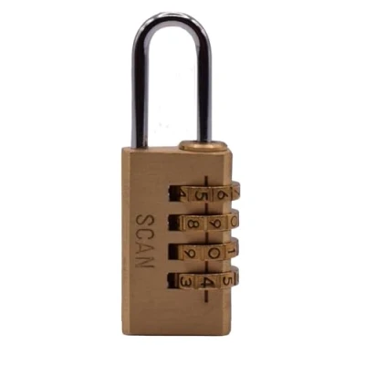 Image of SCAN SCAPLB20COM Brass Combination Padlock