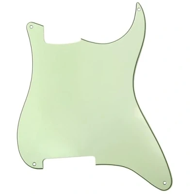 Image of Musiclily 4 Hole Guitar Stratocaster Pickguard Blanks Material for Strat Style Custom, 3Ply Mint