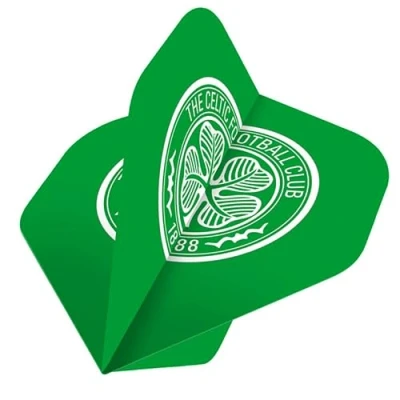 Image of FOCO Offically Licenced Celtic Football Club 100 Micron Standard Shape Dart Flights, Crest, 3 Sets of Flights (F3919)