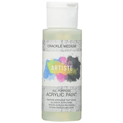 Image of Artiste Acrylic Crackle medium 59ml 2Oz, quick drying professional art, craft and hobby artists medium, Speciality ensures your make stands out from the crowd, cover all surfaces with ease, ideal for travel