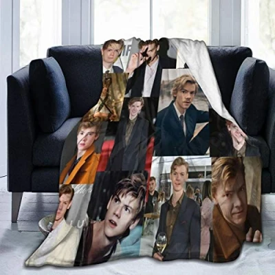 Image of Amkong Thomas Brodie Sangster Collage Throw Blanket Fleece Flannel Soft for Couch Sofa 80&quot;X60&quot;