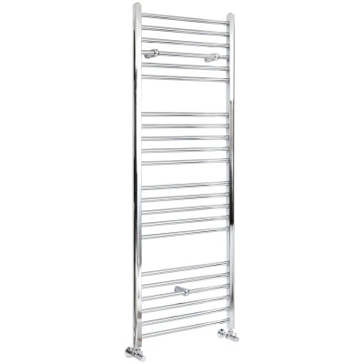 Image of Milano Kent Chrome Straight Bar Heated Towel Rail 1600mm x 500mm