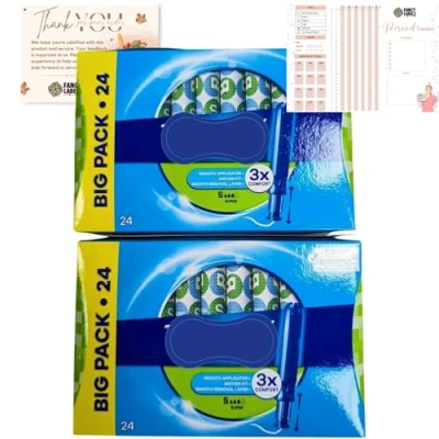 Image of Tampons Multipack Bundle with 2X Tampax Pearl Compak Super Applicator 24 Count 48 Total Comfort, Protection and Discretion