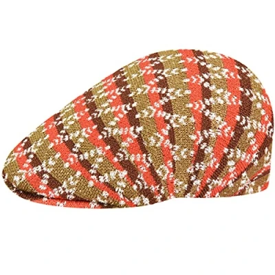 Image of Kangol Groovy Warp 507 Flat Cap Ivy hat (L (58 59 cm) Apricot)