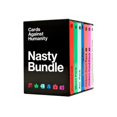 Image of cards Against Humanity: Nasty Bundle 6 themed packs + 10 new