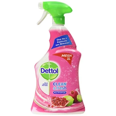 Image of Dettol Power and Fresh Pomegranate Lime Multi Purpose Spray 1000ml x3