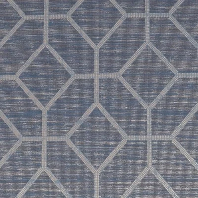 Image of Boutique Asscher Sapphire Geometric Wallpaper