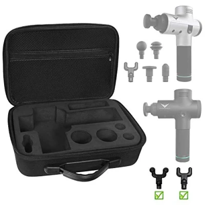 Image of Carrying Case for Hyperice Hypervolt/Hypervolt Plus 5 Attachment Slots Portable Storage Bag Waterproof Anti Shock Hard Shell Hypervolt Massage Device (Case Only)