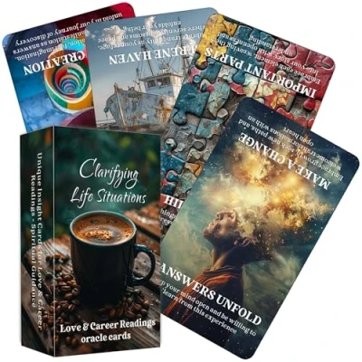 Image of BAIYOOBAI Clarifying Life Situations Oracle Cards, Love and Career Deck for Beginners, Cover All Areas in Life, Love, Spiritual Journey,