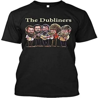 Image of npl The Dubliners Irish Folk Band Mens T Shirt Size M Black