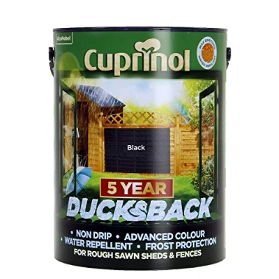 Image of Cuprinol CUPDBBL5L 5 Litre Year Ducks Back Autumn Black