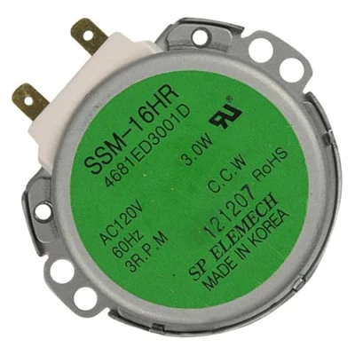 Image of LG 4681ED3001E motor SSM16HR 99 220/240V 0A 2.5W 50/60HZ 2P n/a 2.5/3 sp elemech co., lt