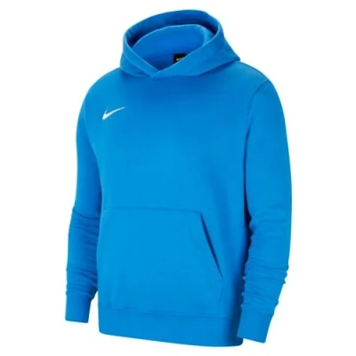 Image of NIKE Kid Y Nk Flc Park20 Po Hoodie Sweatshirt, Royal Blue/White, 8 9 Years