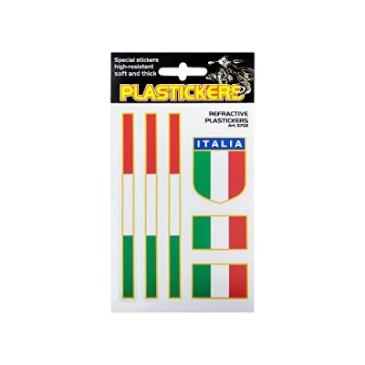 Image of Refractive Plastickers Italy Shields and Flags
