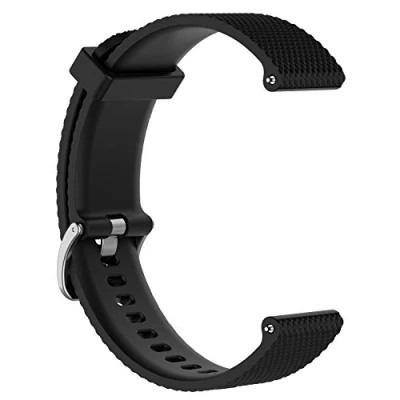Image of INF strap for Garmin Forerunner 245/245M, Silicone replacement watch compatible with 245, Black