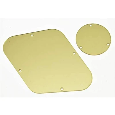 Image of Dopro LP Rear Control Switch Plate Cavity Cover For USA Les Paul Gold Mirror