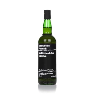 Image of Seaweed &amp; Aeons Butterscotch Vanilla Whisky, 70cl 40% ABV Premium Blended Whisky 50/50 Blend of Islay Single Malt and Grain Scotch Whiskies