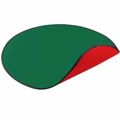 Image of Double Sided Christmas Tree Mat Under Reversible Base Waterproof Round Floor Protection Red And Green Protector Rug For