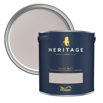 Image of Dulux Heritage Velvet Matt Paint, Pumice Brown 1L