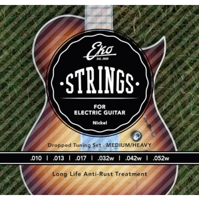 Image of Eko Electric Guitar Strings 10 52 Light Top Heavy Bottom Set/6
