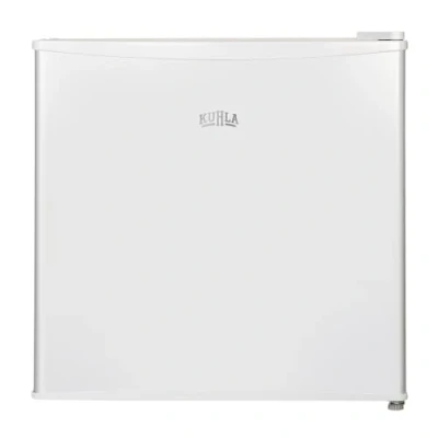 Image of Kuhla Table Top Larder Mini Fridge 43 Litre Capacity with Reversible Door &amp; Adjustable Feet, Small Fridge, Manual Temperature Control, Ice Box, White KTTF0E4W