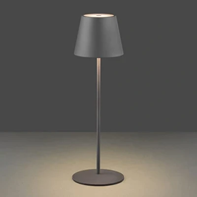 Image of Elipta Rechargeable Battery Outdoor LED Table Lamp Grey