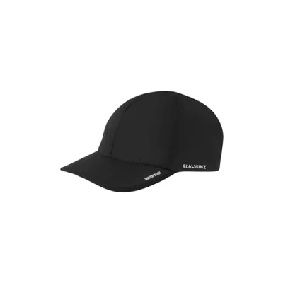 Image of SEALSKINZ Langham Waterproof Unisex All Weather Running Cap Hat Suitable for Outdoor Activities Black