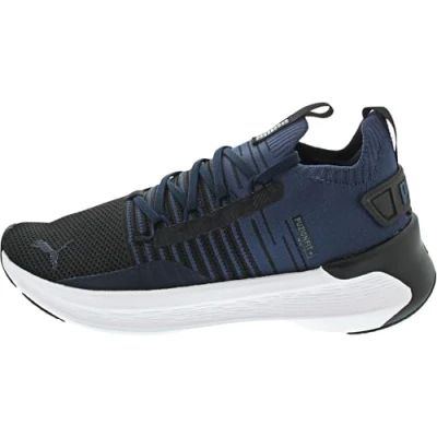 Image of PUMA Unisex SOFTRIDE Symmetry FUZION Road Running Shoe, Black Club Navy White, 5.5 UK