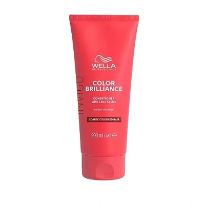 Image of Wella Professionals Invigo Color Brilliance Professional Hair Care, Colour Protection for Coarse Hair, Vibrant Colour, Conditioner, 200ml