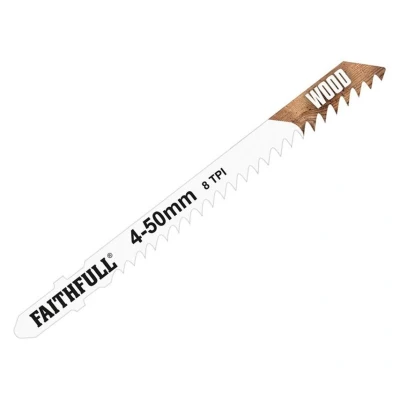 Image of Faithfull JBT111C Jigsaw Blades Wood (Pack of 5)