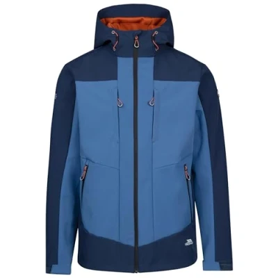 Image of Trespass Mens Softshell Jacket with Grown On Hood and Zip Pockets Tamston