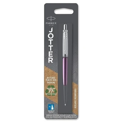 Image of Parker Jotter Ballpoint Pen Victoria Violet Medium Point Blue Ink