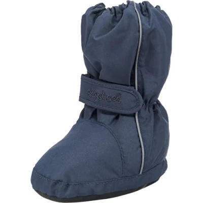 Image of Playshoes Unisex Kid&#039;s Warm Lining Thermo Snow Bootie Winter Boots, Blue (Marine 11), 2.5 UK Child