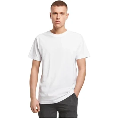 Image of Build Your Brand Organic T Shirt Round Neck White M