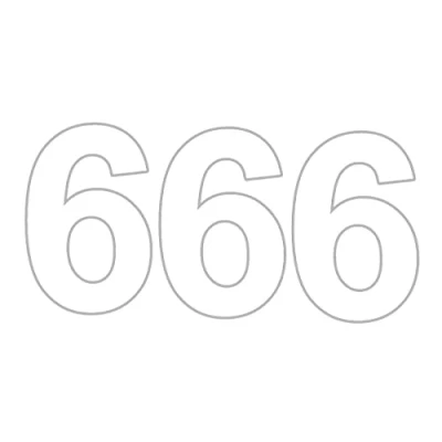 Image of Haobase Pack of 3 Plain White Bin Number 0 9 Adhesive Waterproof and UV Resistant Vinyl Stickers About 12 * 18 cm (6)